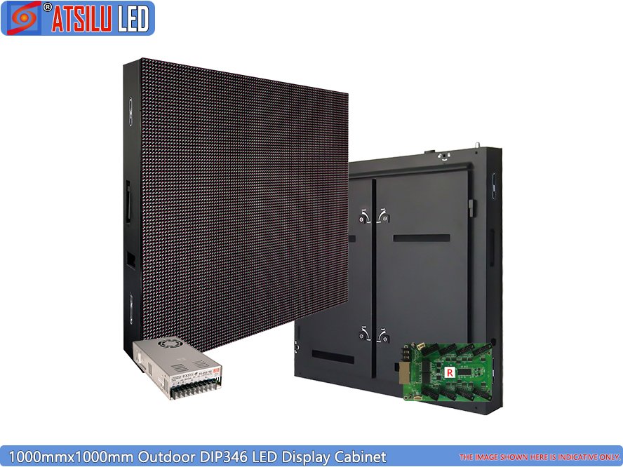 Outdoor DIP346 1000mmx1000mm LED Display Panel